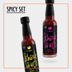 Spicy Set contains TOMAMI CHILI+INGWER + CHILI+MANGO