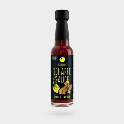 TOMAMI Scharfe Sauce CHILI+INGWER Flasche 90 ml