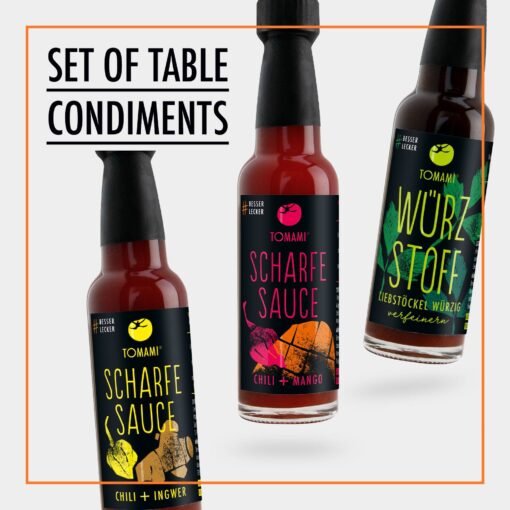 TOMAMI Set of table condiments